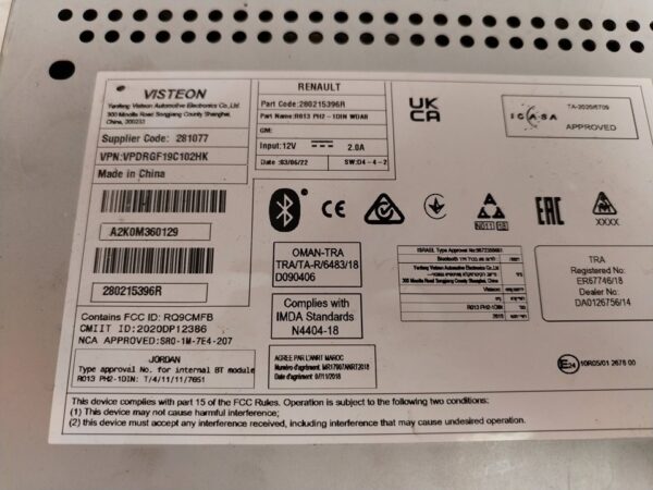 SISTEMA AUDIO / RADIO CD 113732